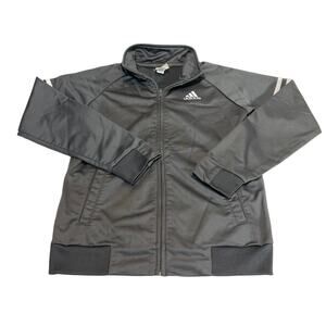 Boys Adidas Condivo 21 Training Jacket Grey size 10/12 Full Zip Water Resistant.